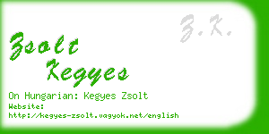 zsolt kegyes business card